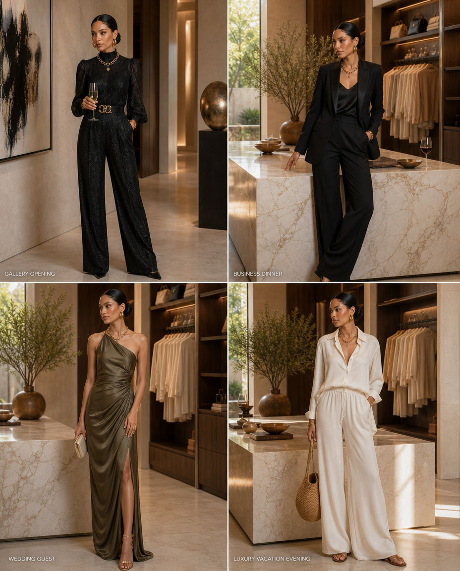 A personalized outfit styled for an important event